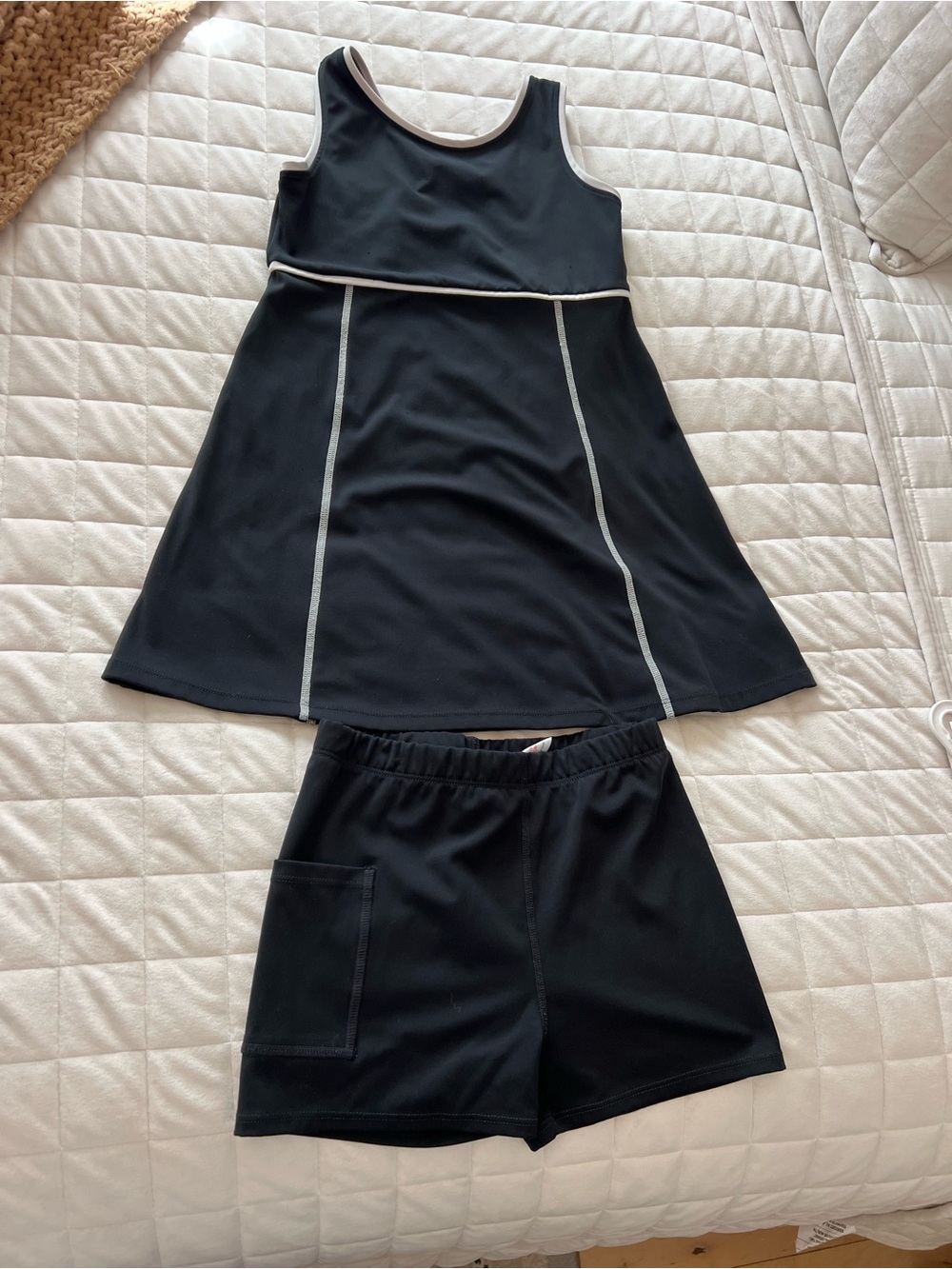 Tommy Bahama Black Tank  Dress with Black  Shorts